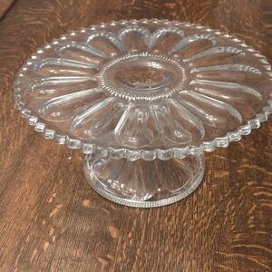 Vintage Glass 10" Pedestal Cake Stand (🎂Make any occasion special!)